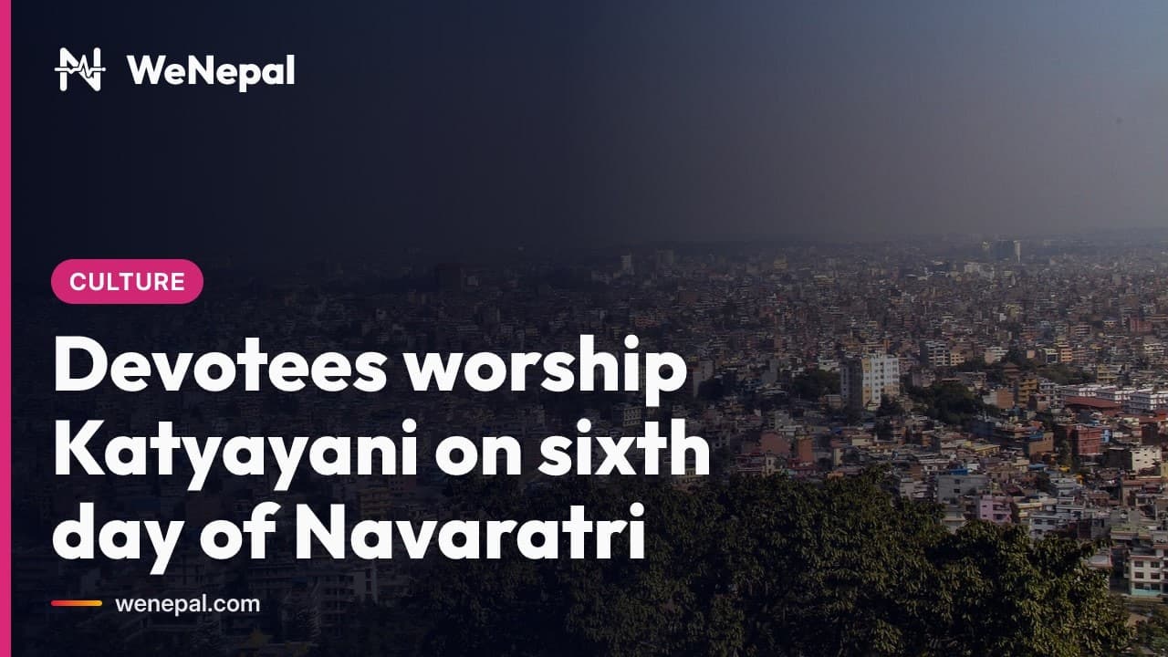 Devotees worship Katyayani on sixth day of Navaratri #Shorts