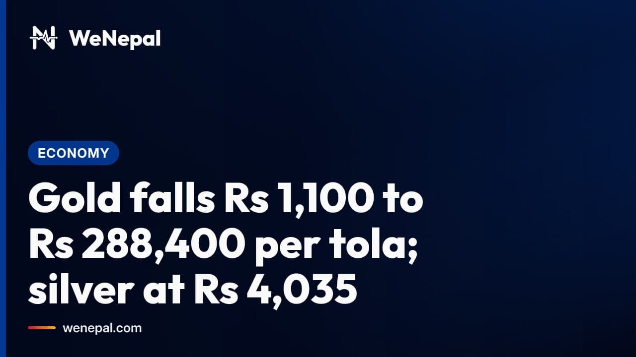 Gold falls Rs 1,100 to Rs 288,400 per tola; silver at Rs 4,035 #Shorts