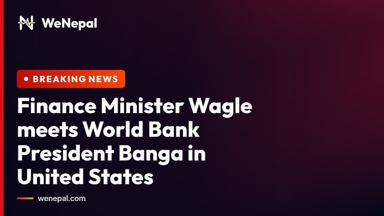 Finance Minister Wagle Meets World Bank President In US #Shorts