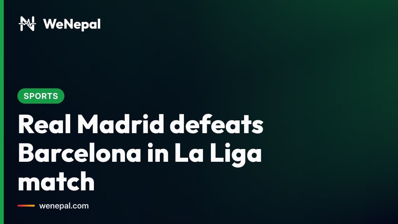 Real Madrid Beats Barcelona in La Liga #Shorts
