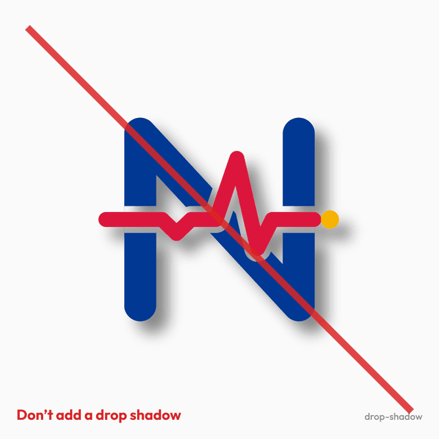 Don’t add drop shadows