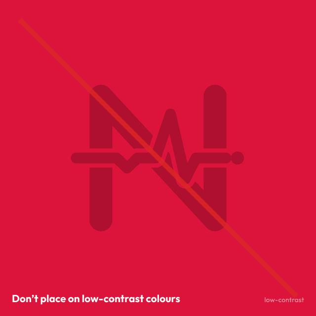 Don’t use low contrast
