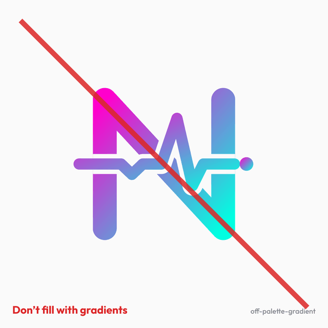 Don’t use off-palette gradients