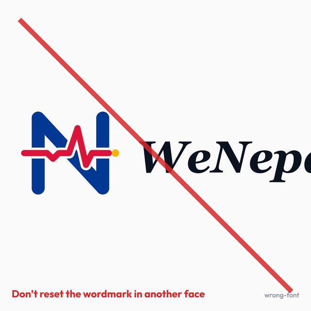 Don’t change the font