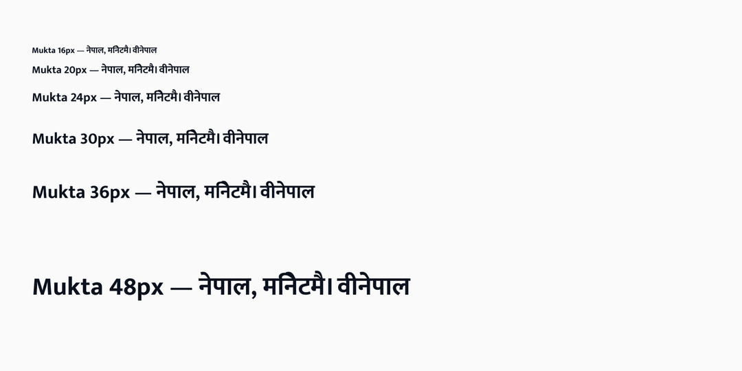 Specimen sheets: Devanagari specimen