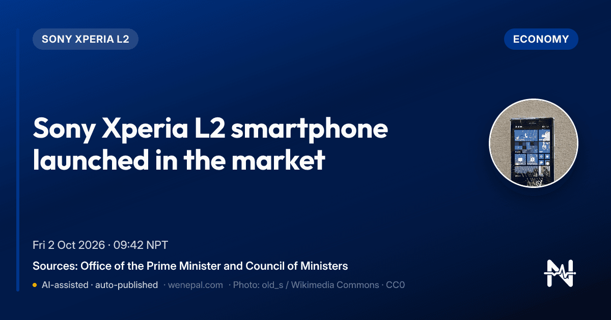Sony Xperia L2 smartphone launched in the market