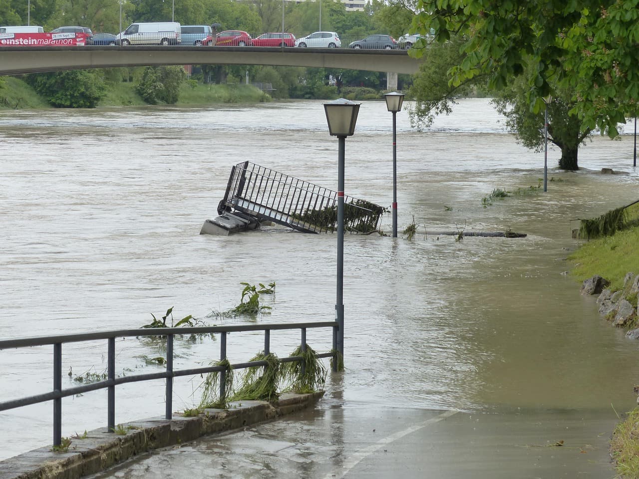 Marsyangdi River water level recedes as officials report no flood threat