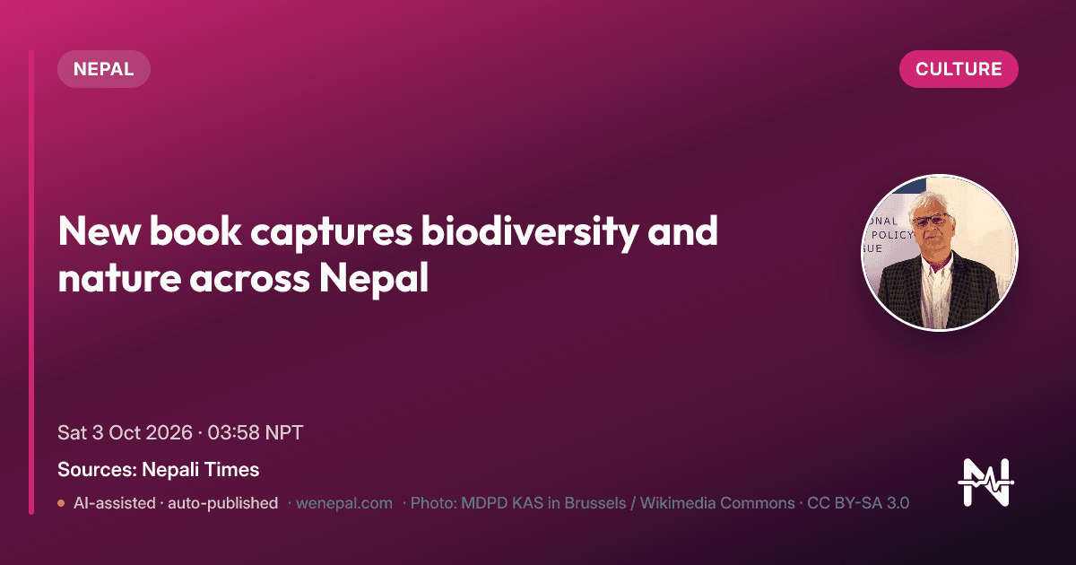 New book captures biodiversity and nature across Nepal
