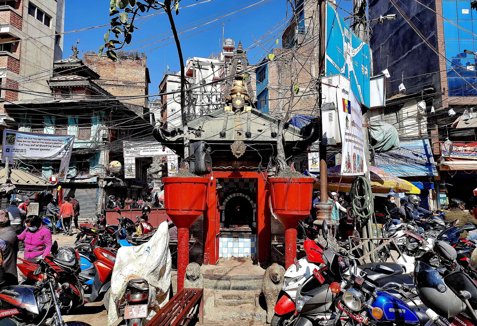 Narayan Temple in the middle of Asan Bazaar, a very busy place of Kathmandu Metropolitan City. On the day of Hindu festival Haribodhani Ekadashi, special worship is offered here.