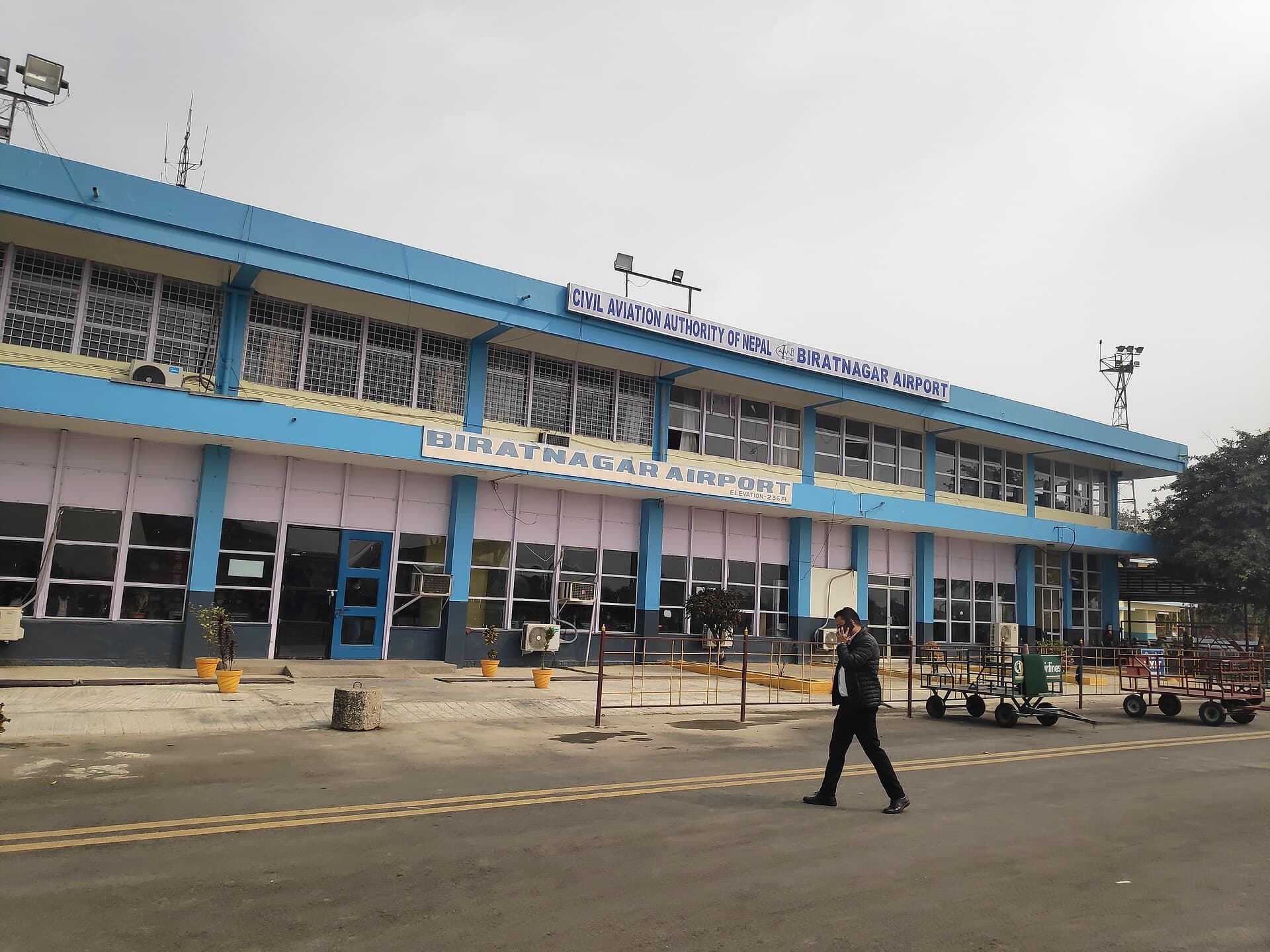 Biratnagar Airport of Nepal.
