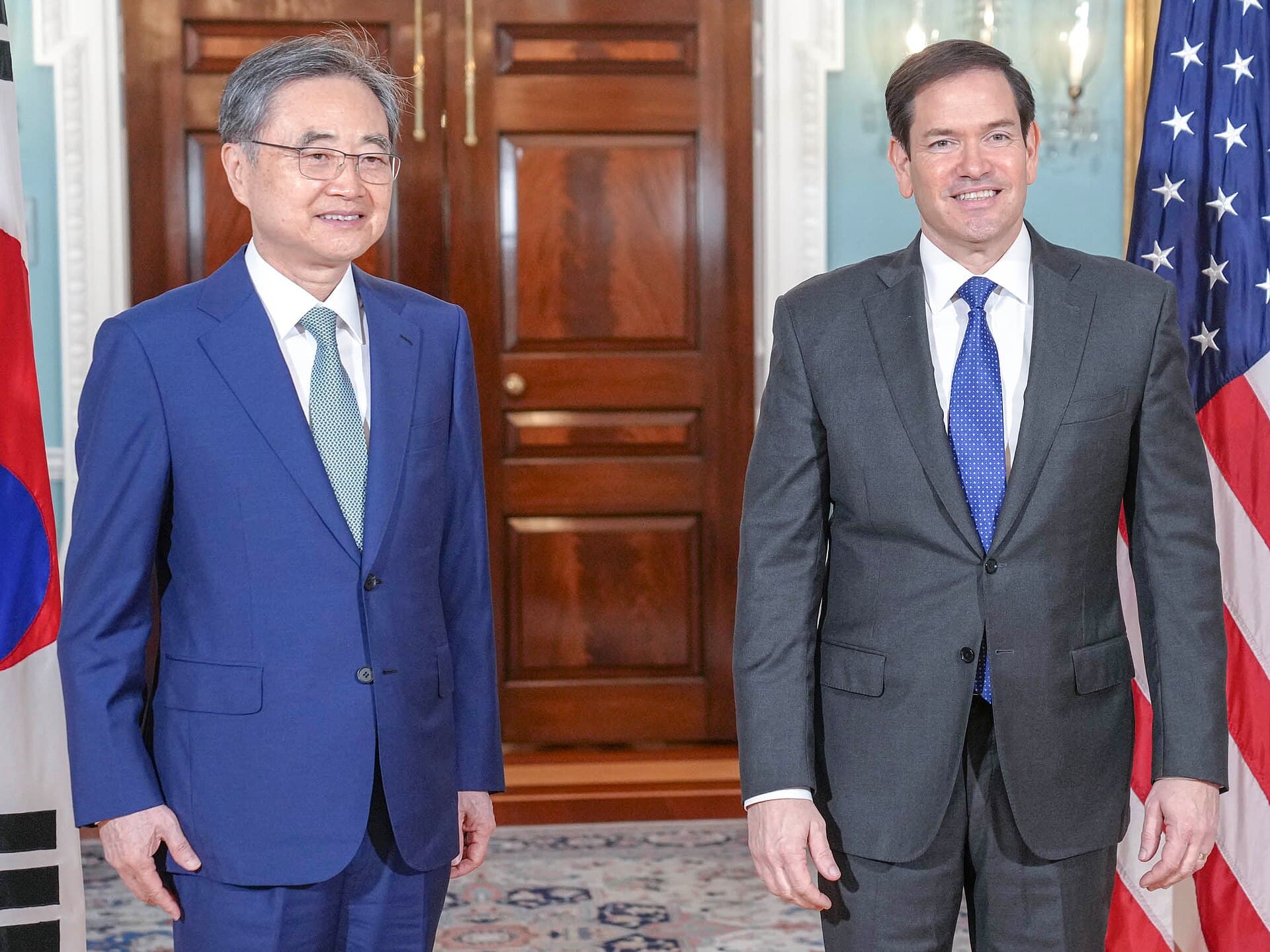 Secretary Marco Rubio meets with Republic of Korea Foreign Minister Cho Hyun at the Department of State in Washington, D.C., July 31, 2025. (Official State Department photo by Freddie Everett)
