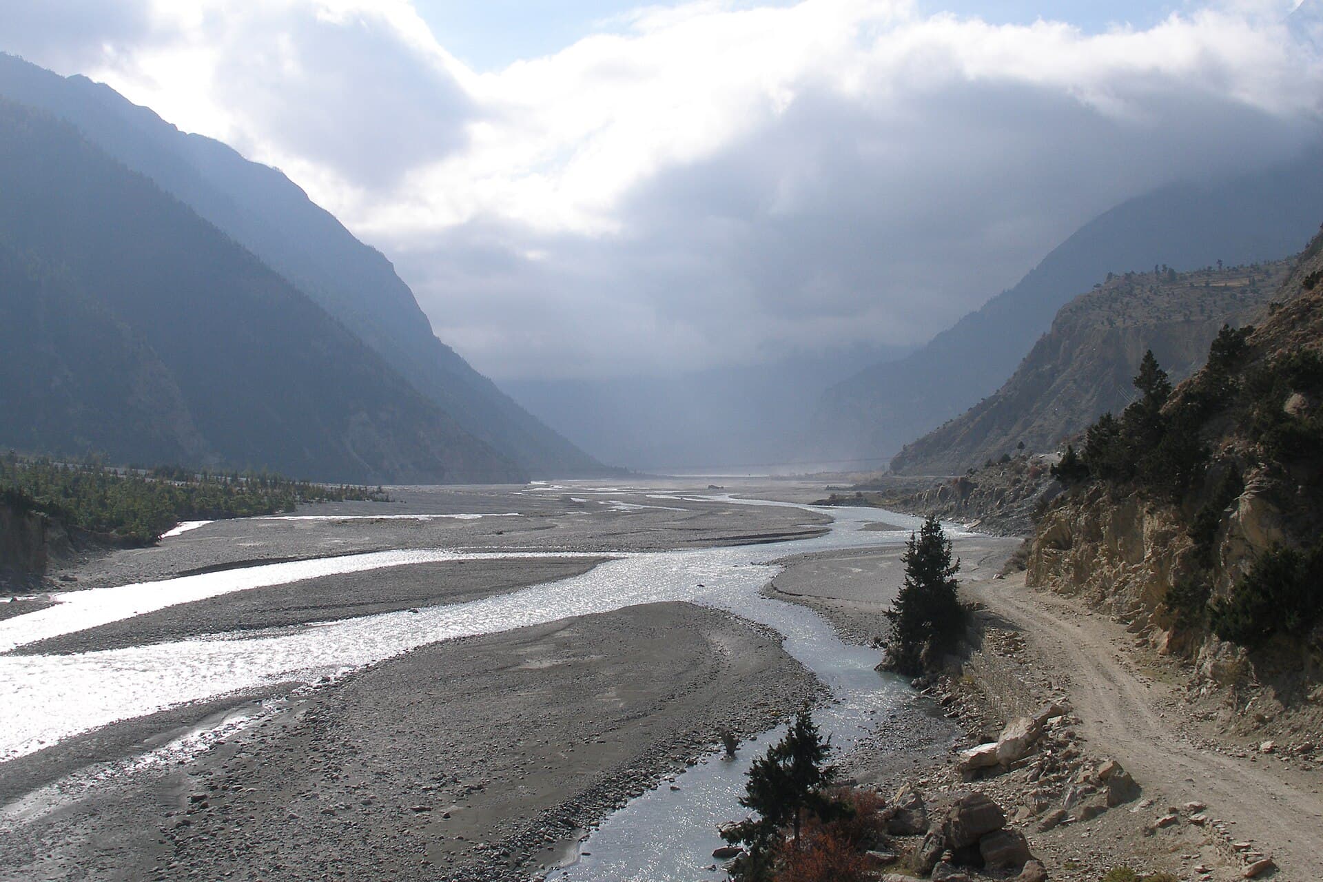 The infinity and eternity of Kali Gandaki Valley, Nepal, Himalaya.